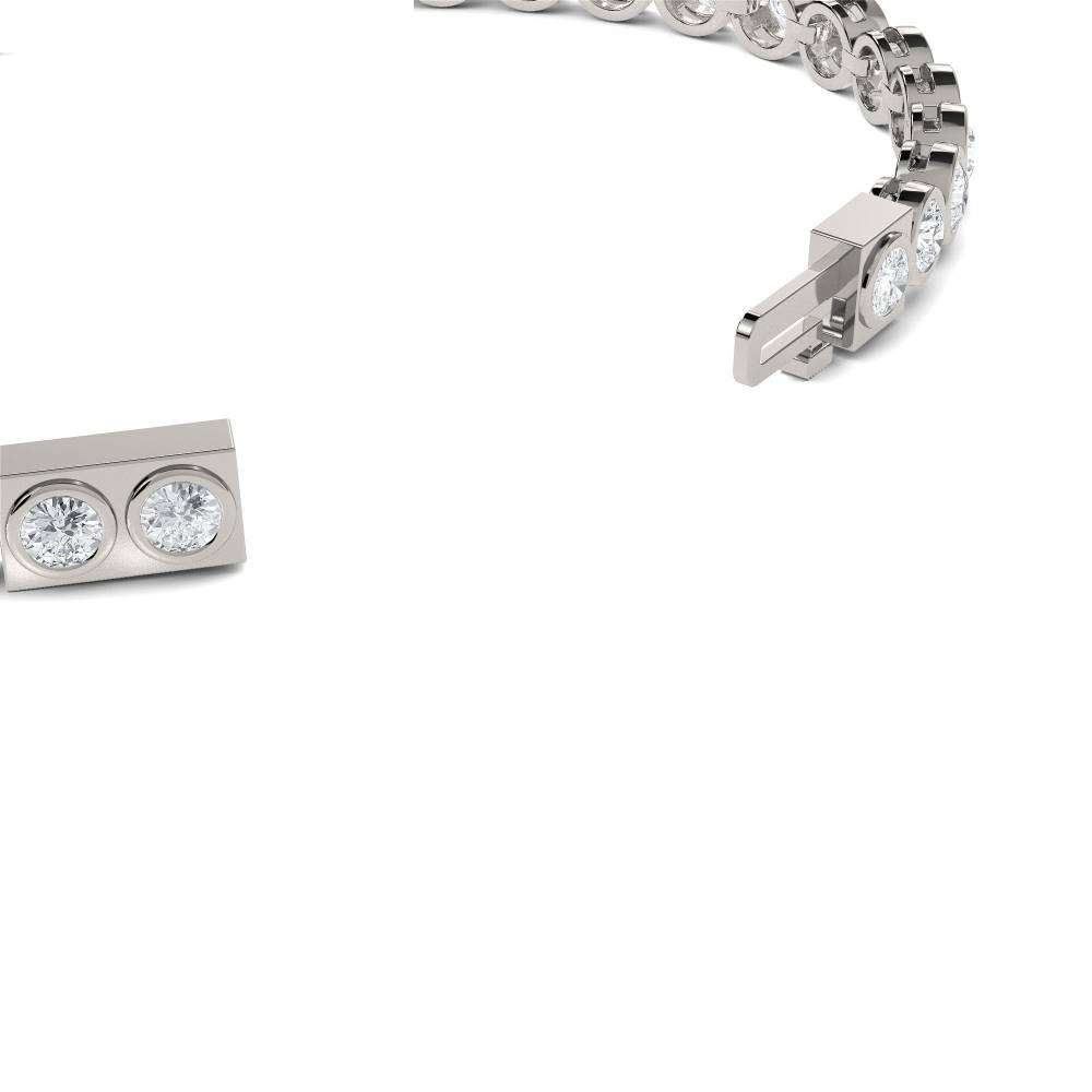 Unique Round Diamond Tennis Bracelet P