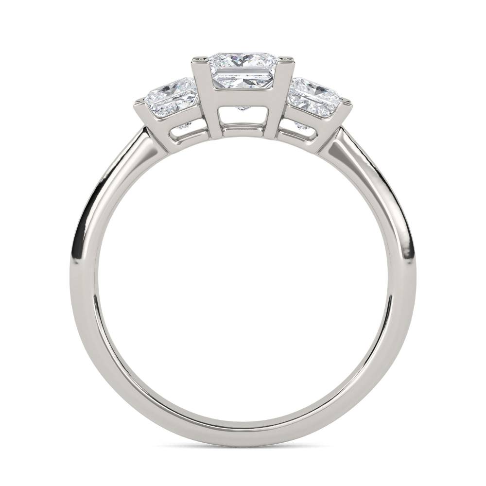 DHT3X101 Classic Princess Diamond Trilogy Ring P