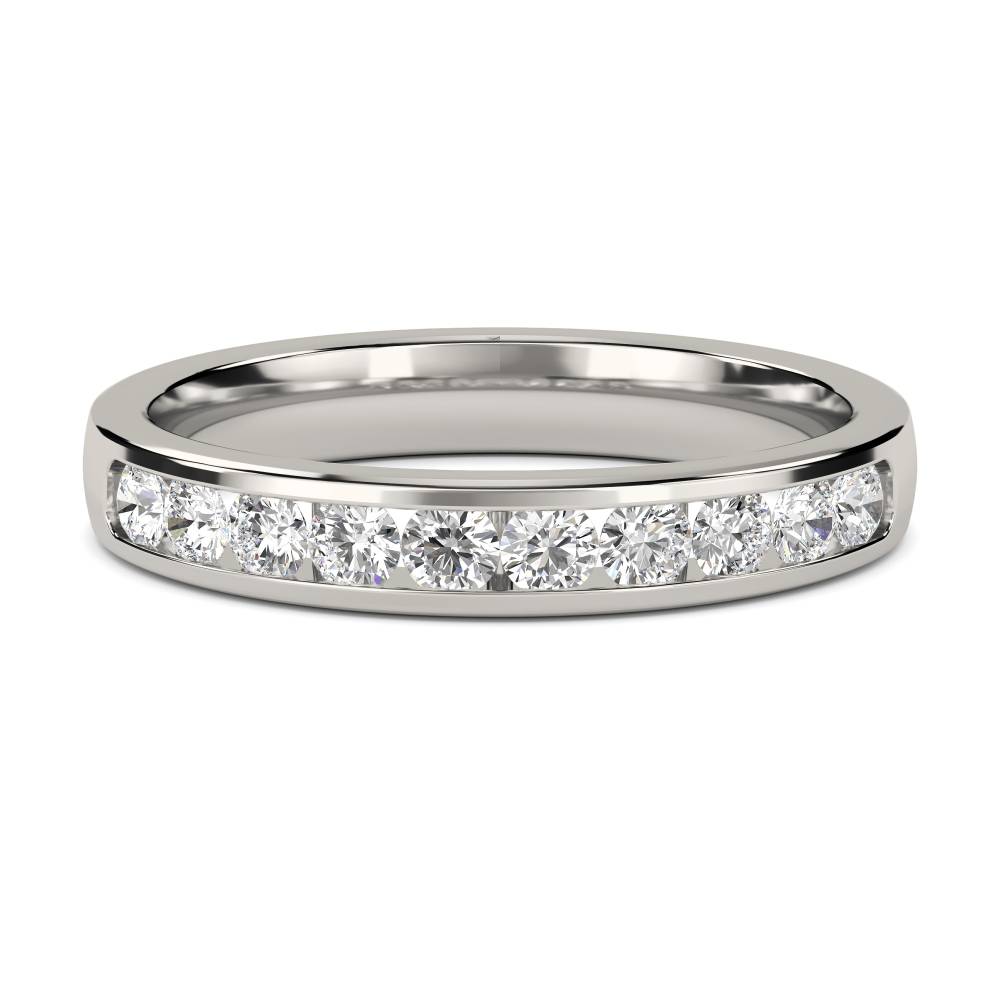 3mm Diamond Half Eternity/Wedding Ring P
