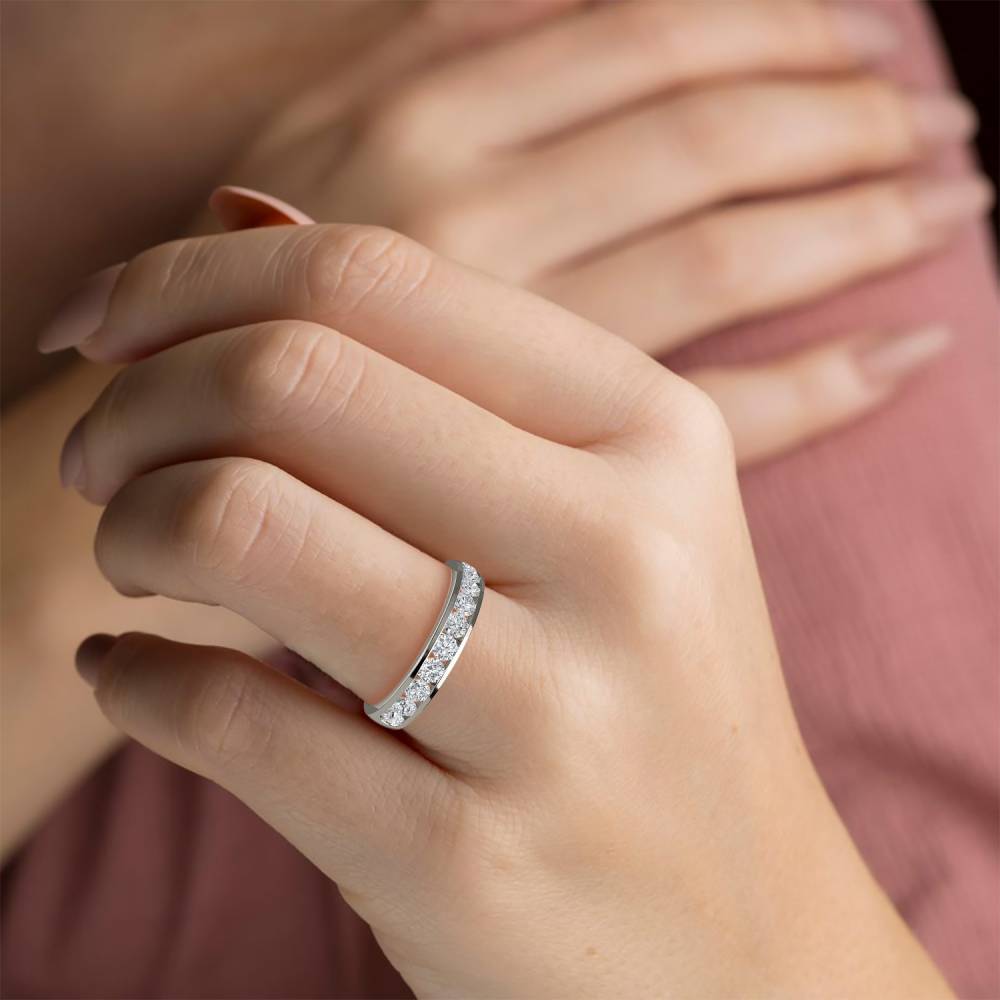 Diamond Half Eternity/Wedding Ring P