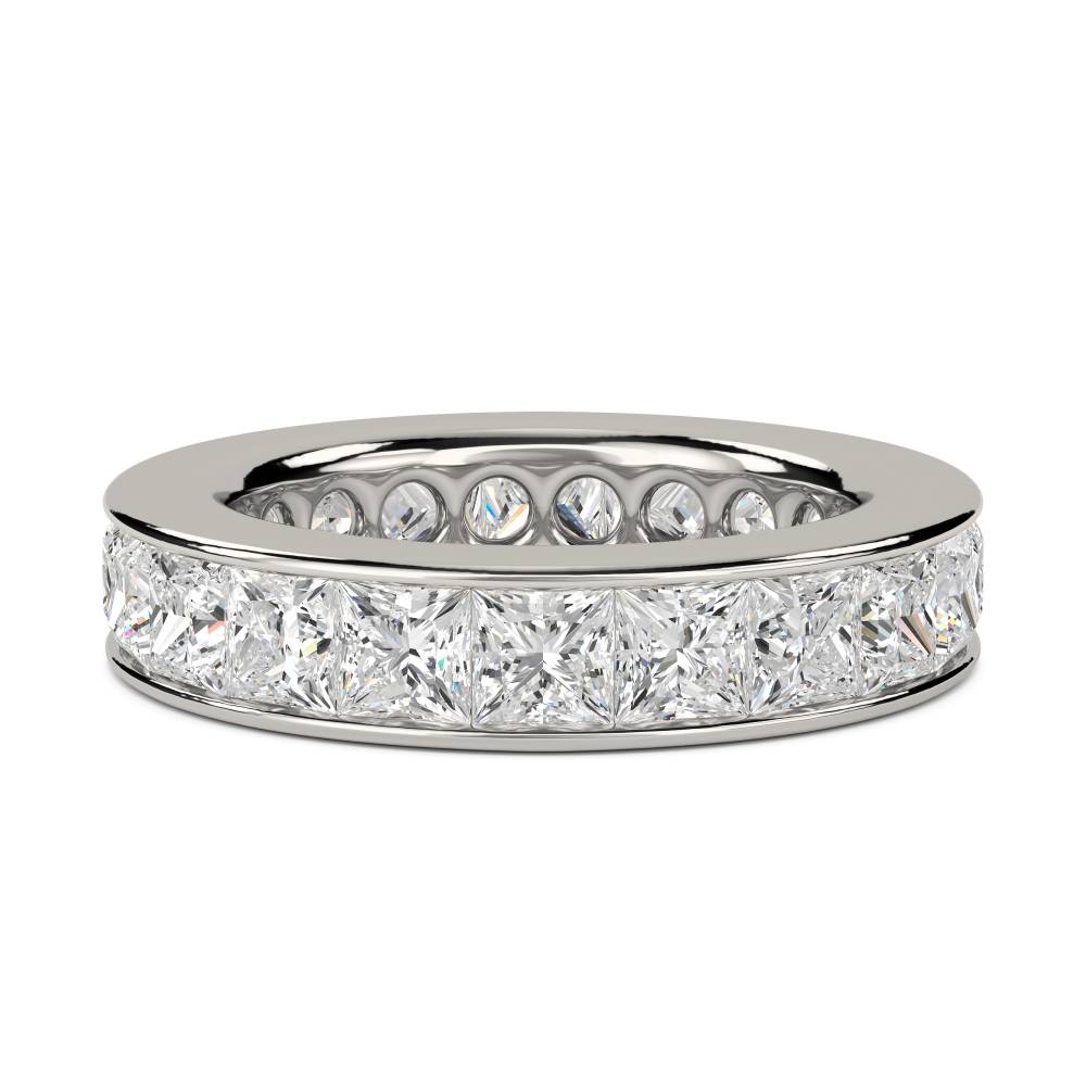 4.50ct Princess Diamond Full Eternity Ring P