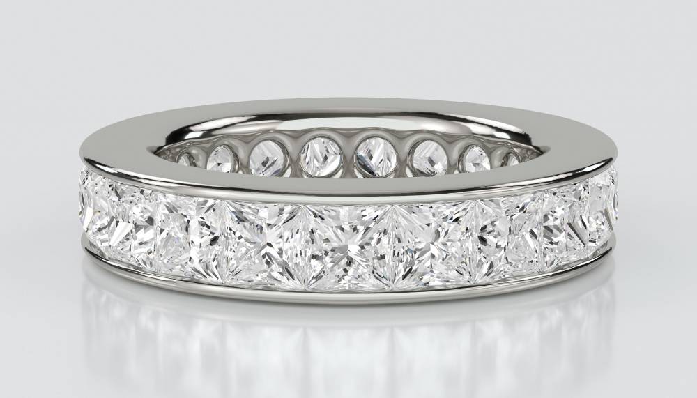 4.50ct Princess Diamond Full Eternity Ring P