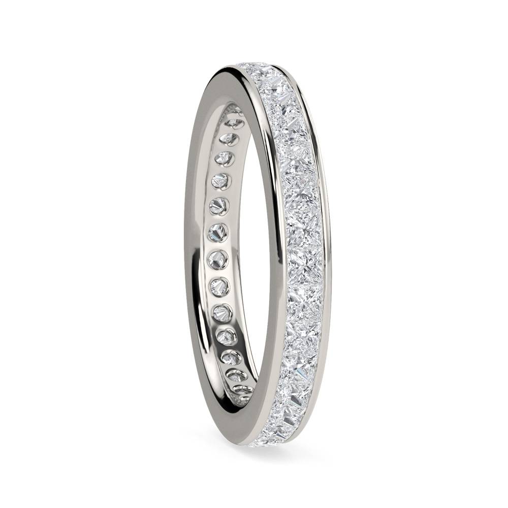 1.50ct Elegant Princess Diamond Full Eternity Ring P