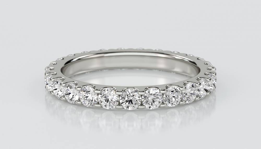 1.00ct Elegant Round Diamond Full Eternity Ring P