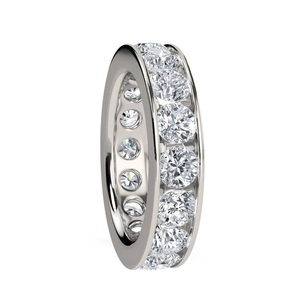 4.00ct Elegant Round Diamond Full Eternity Ring P