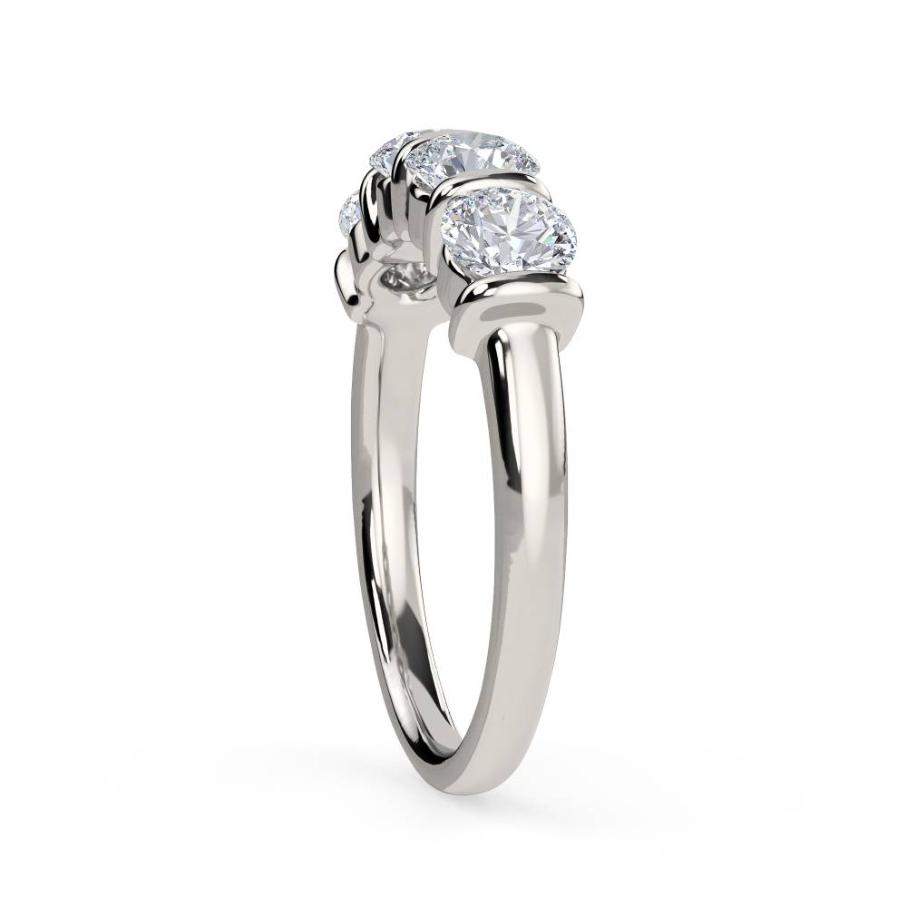 DHHET167 Classic Four Stone Round Diamond Eternity Ring P