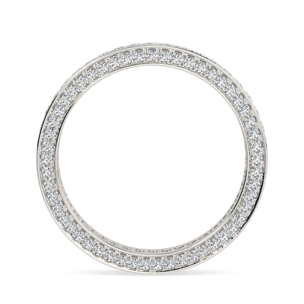 1.25ct, 3 Sided Princess Diamond Full Eternity Ring P