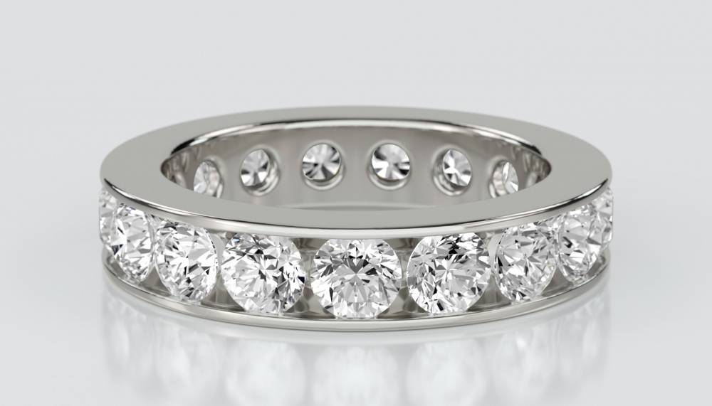 3.00ct Elegant Round Diamond Full Eternity Ring P