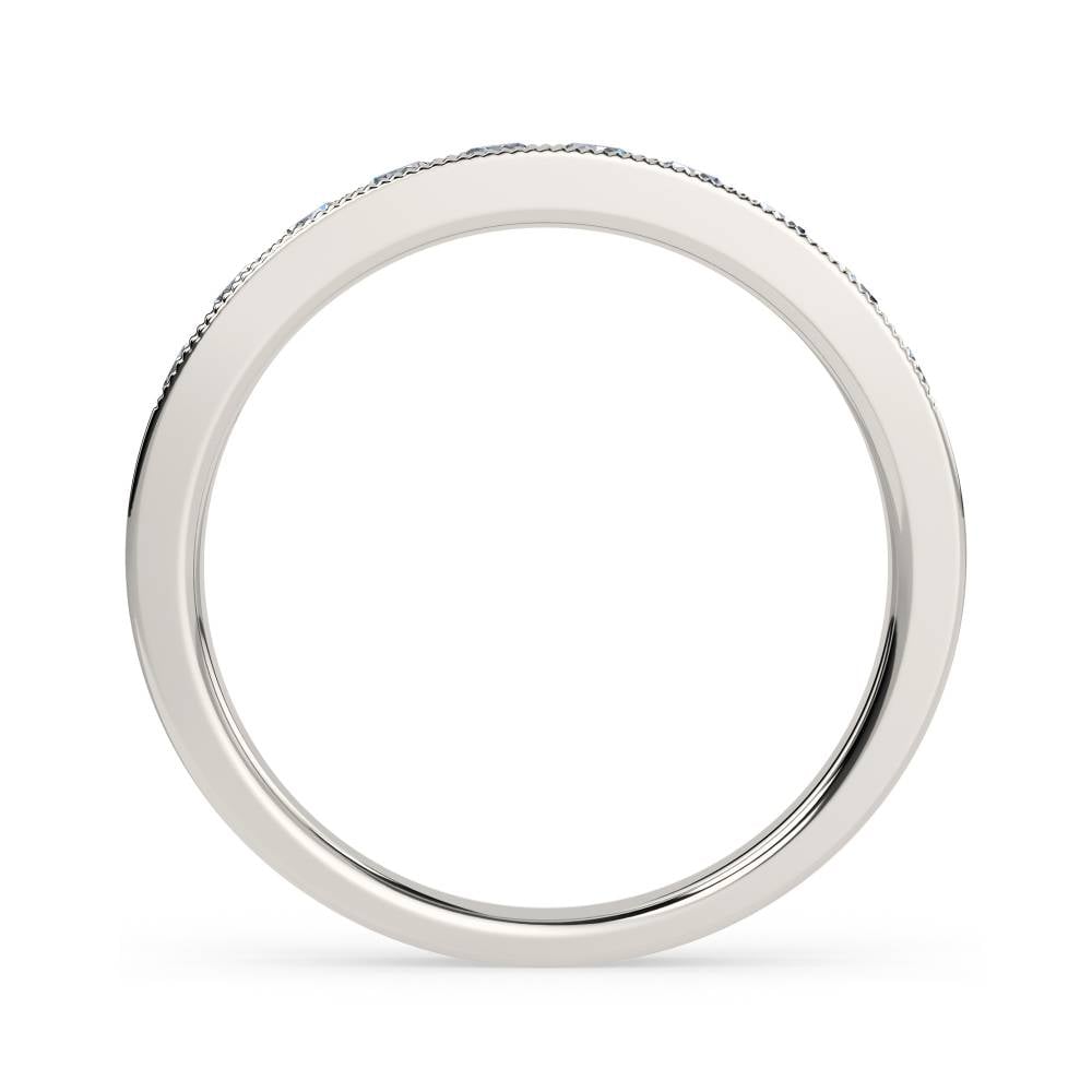 3.5mm Milgrain Round Diamond Eternity Ring P