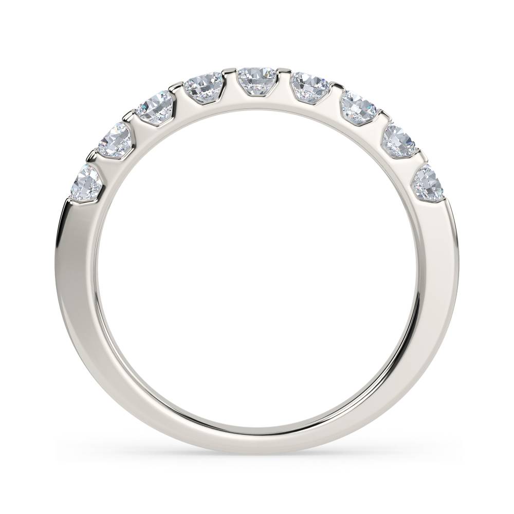 0.70ct Round Diamond Hald Eternity Ring P