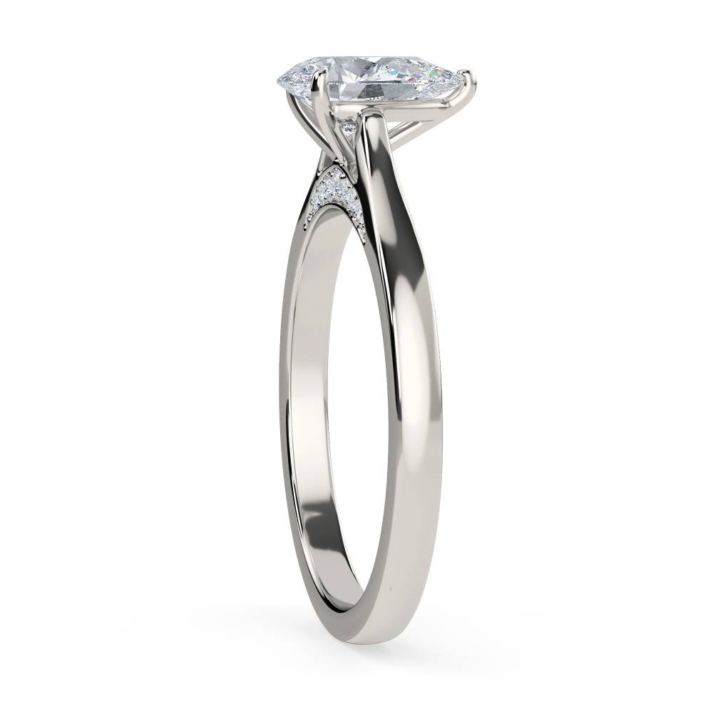 Elegant Pear Diamond Engagement Ring P