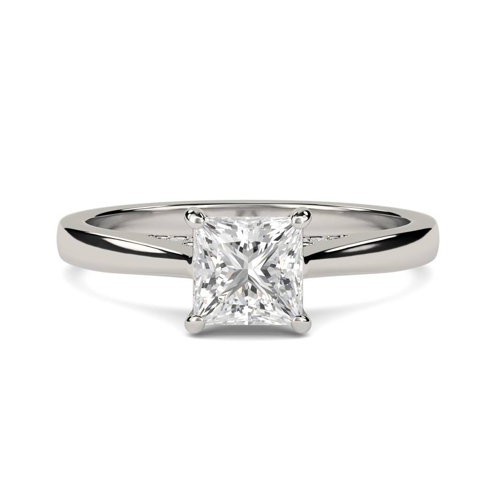 Elegant Princess Diamond Engagement Ring P