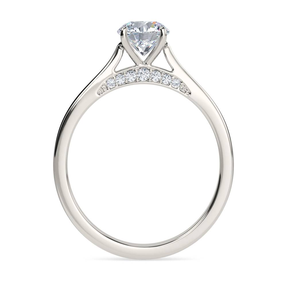 Elegant Round Diamond Engagement Ring P