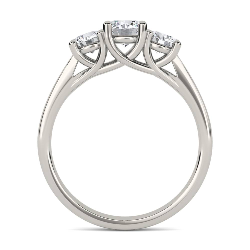 DHRX3390 Lavish Round Diamond Trilogy Ring P