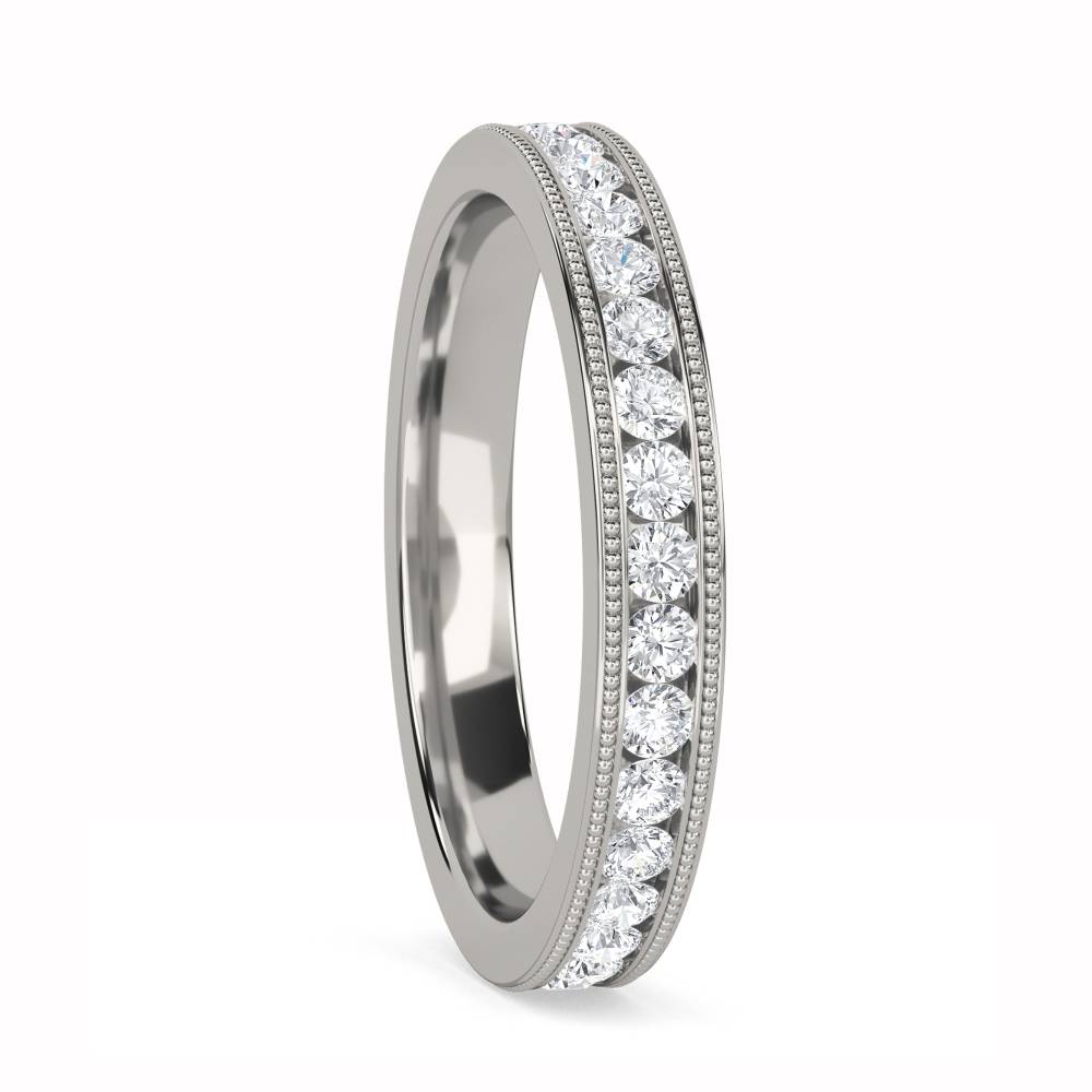 0.75ct VS/FG Round Diamond Cut Wedding Ring P