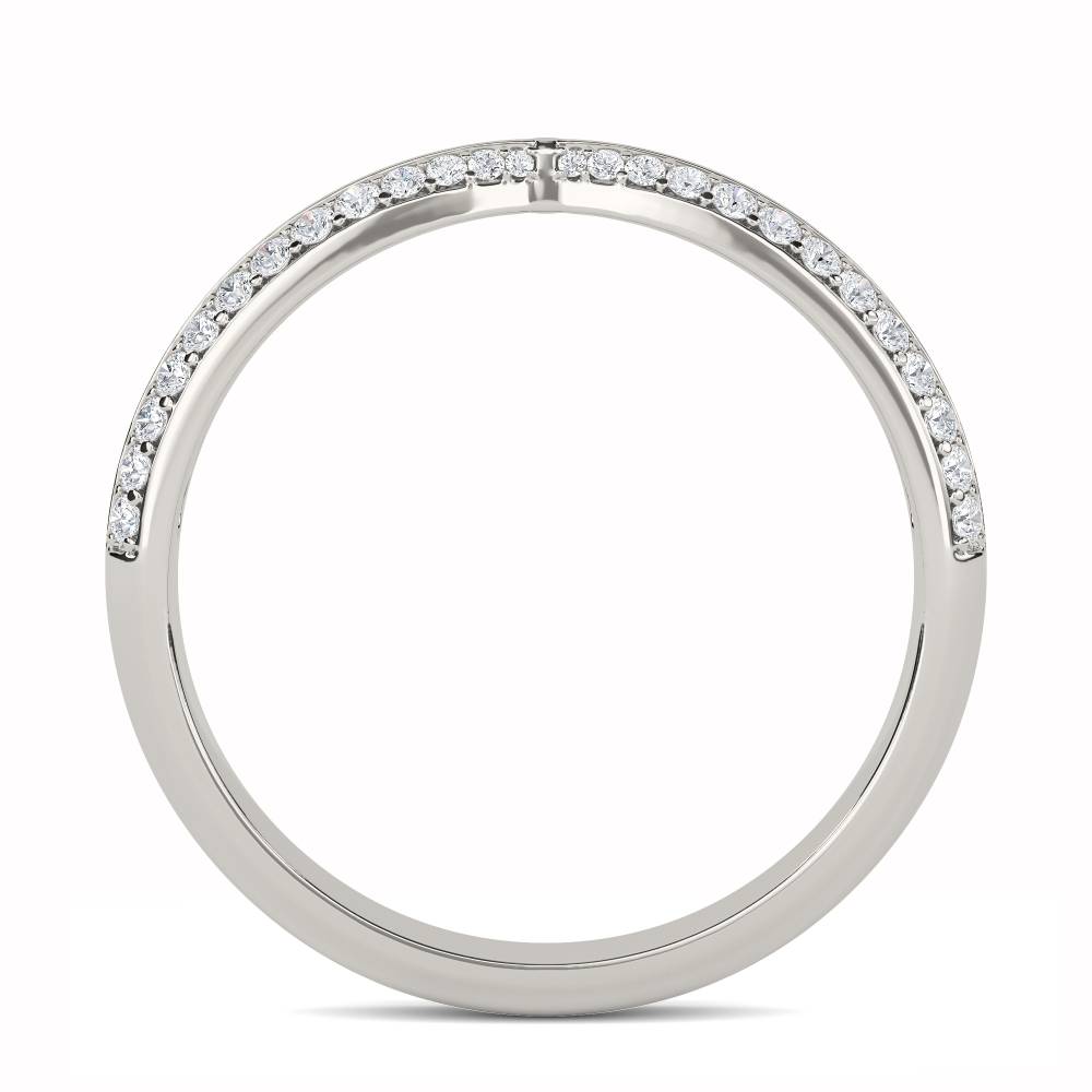 2.5mm Round Diamond Shaped Wedding Ring P