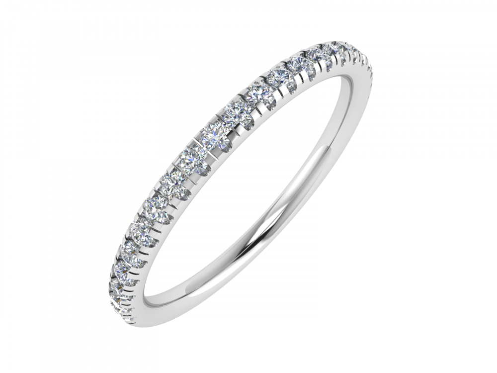 0.20 SI/G-H Round Diamond Set Eternity Ring W