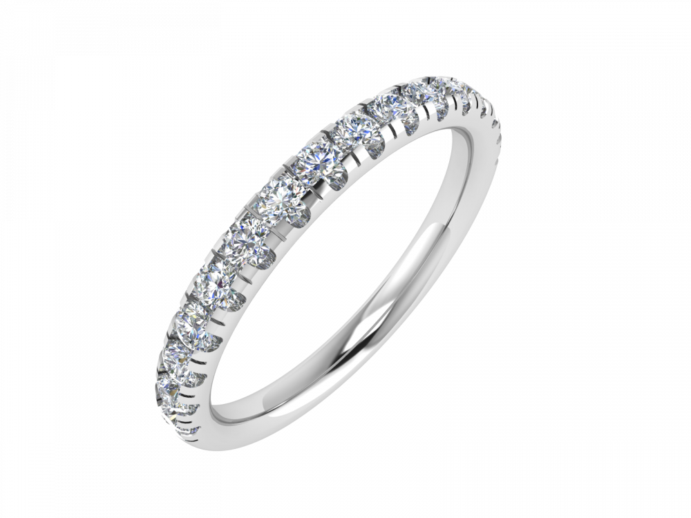 0.40CT VS/GH Round Diamond Set Eternity Ring Image