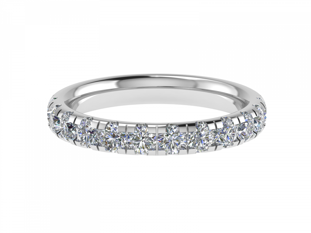 0.95CT VS/GH Round Diamond Set Eternity Ring P