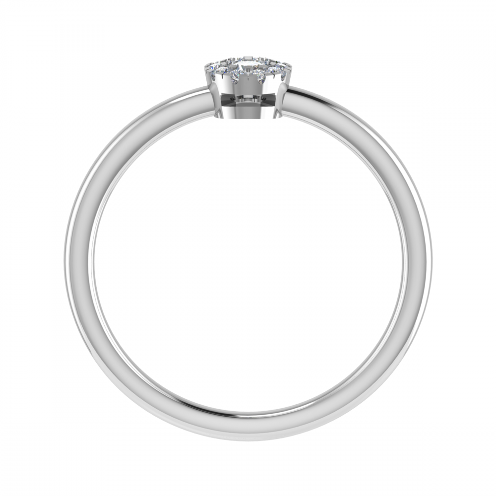 0.10ct VS/GH Round Diamond Set Cluster Ring W