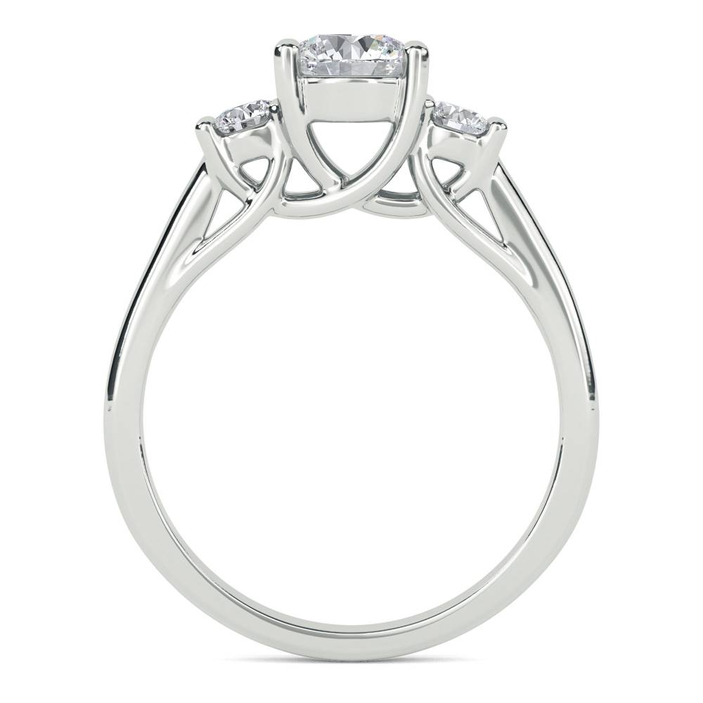 DHAN500RD Unique Round Diamond Trilogy Ring W