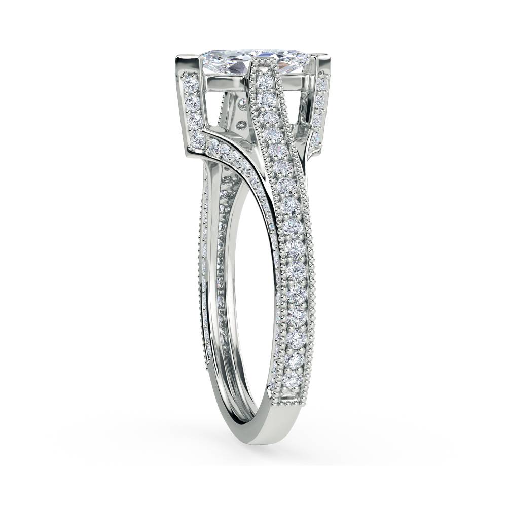 Marquise Diamond Designer Vintage Ring W