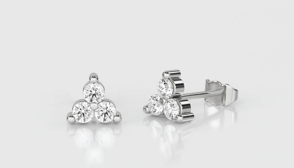 Round Diamond Designer Earrings W