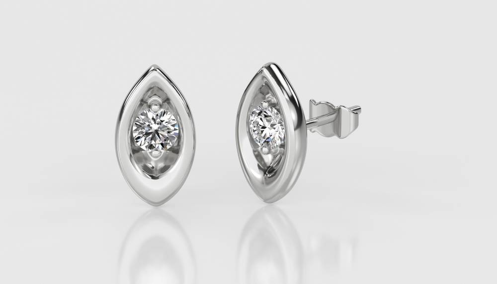 Round Diamond Designer Earrings W