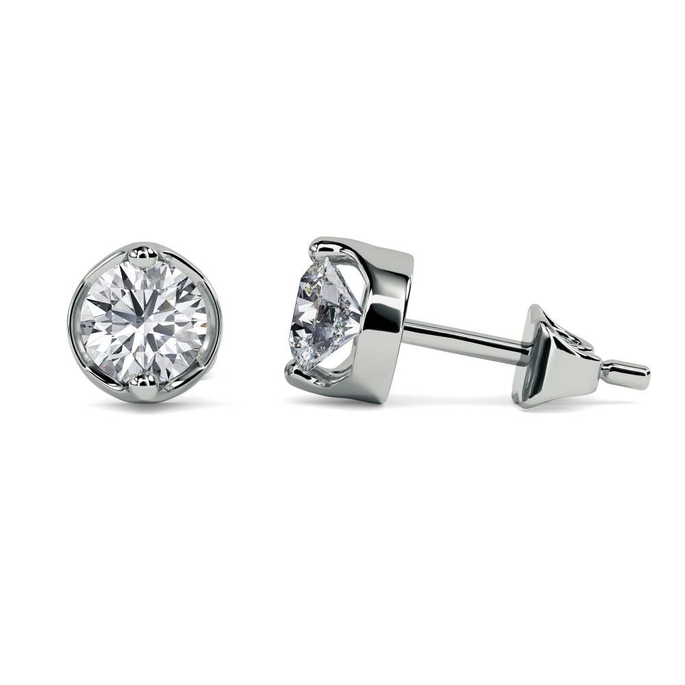 0.25ct Classic Round Diamond Earrings W