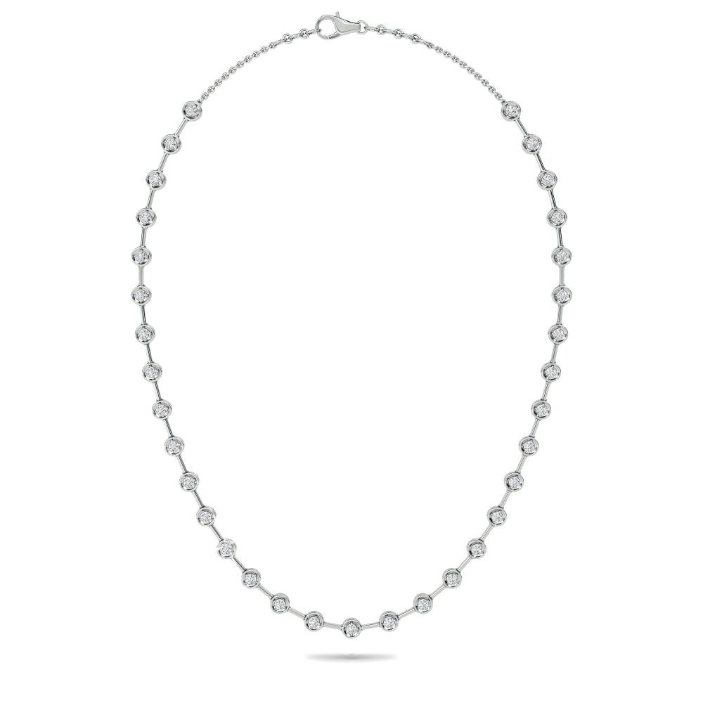 1.55ct VS/FG Elegant Round Diamond Drop Necklace W