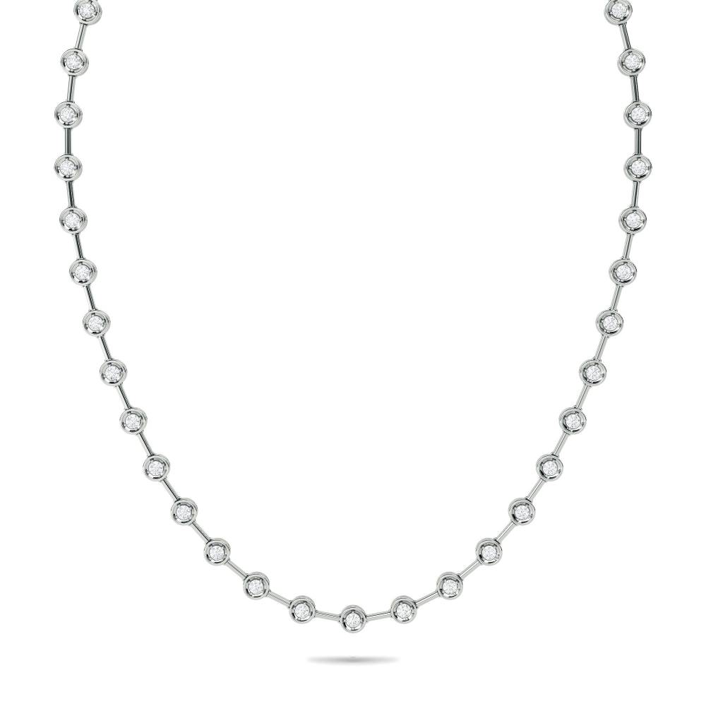 1.55ct VS/FG Elegant Round Diamond Drop Necklace W