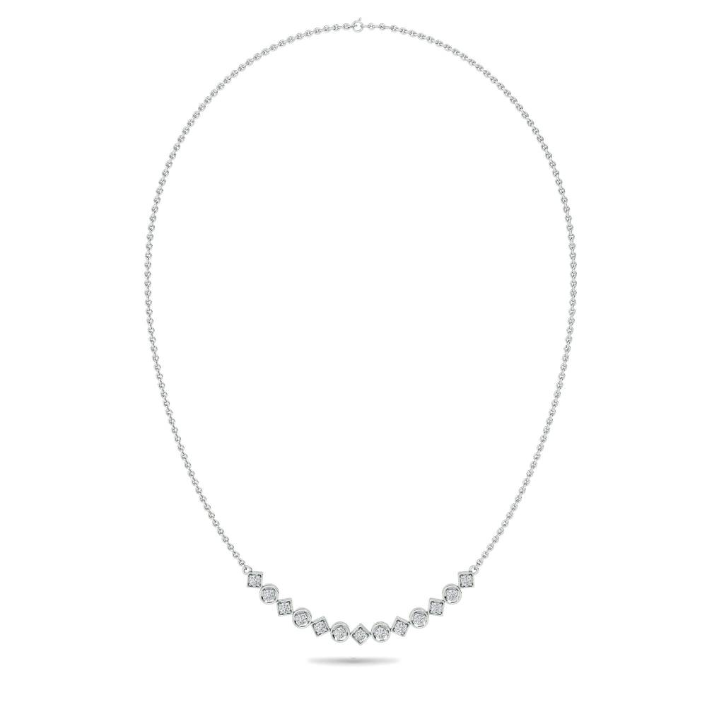 0.45ct VS/FG Elegant Round Diamond Drop Necklace W