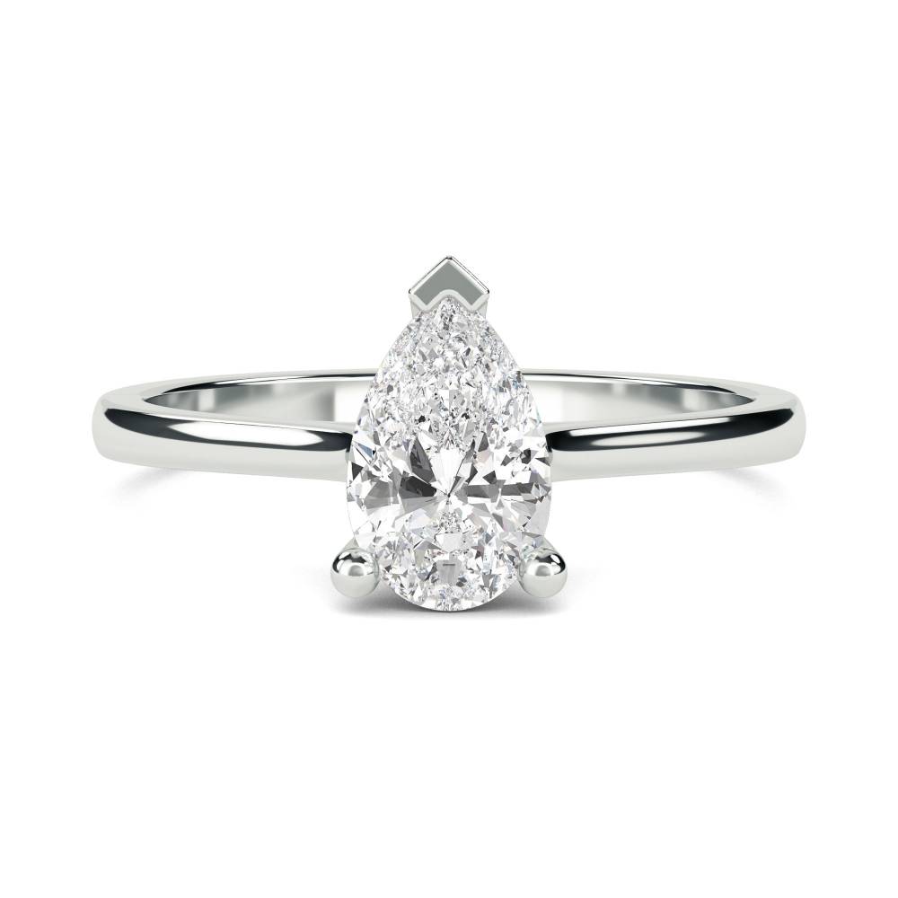 Stylish Pear Diamond Engagement Ring W