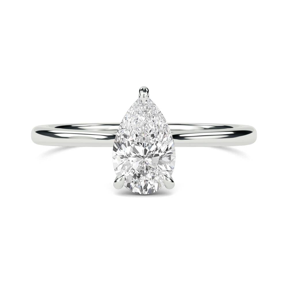 Pear Diamond Solitaire Ring W