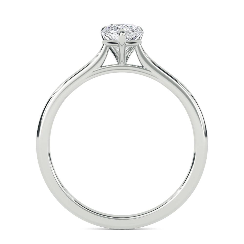 Pear Diamond Solitaire Ring W