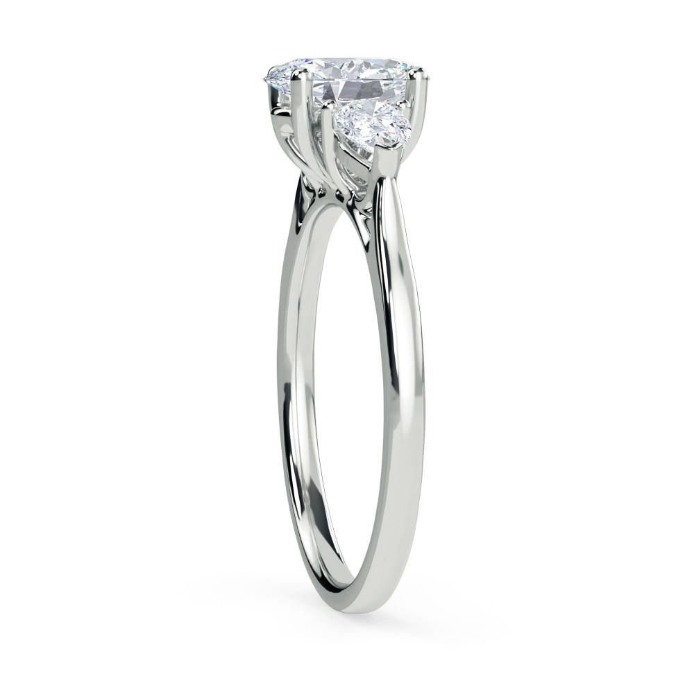 Maven Oval, Pear, And Round Diamond Bangle main image 1