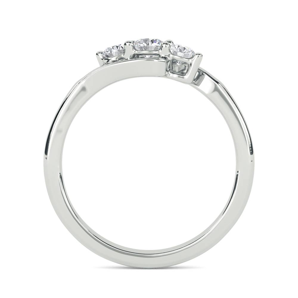 DHDOMR32036 Modern Round Diamond Trilogy Ring W