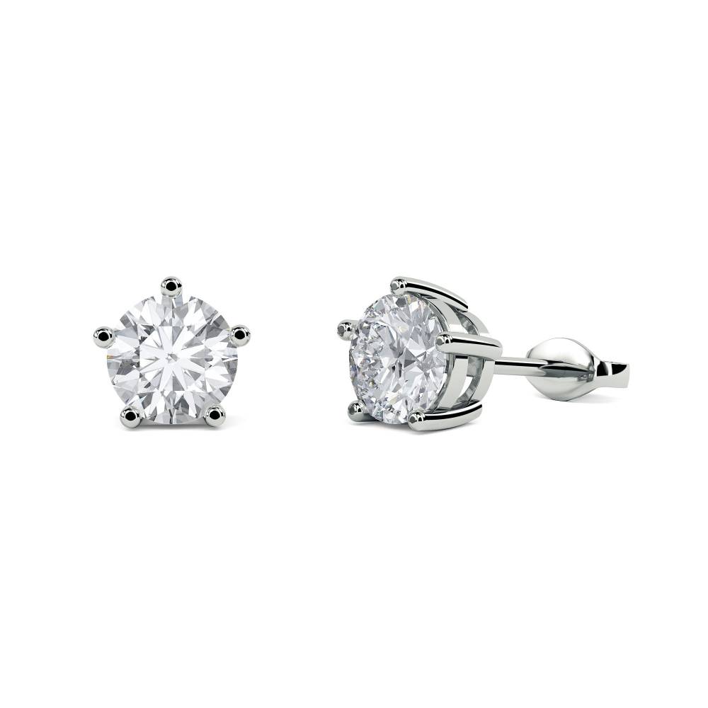 Comtemporary Round Diamond Designer Earrings W