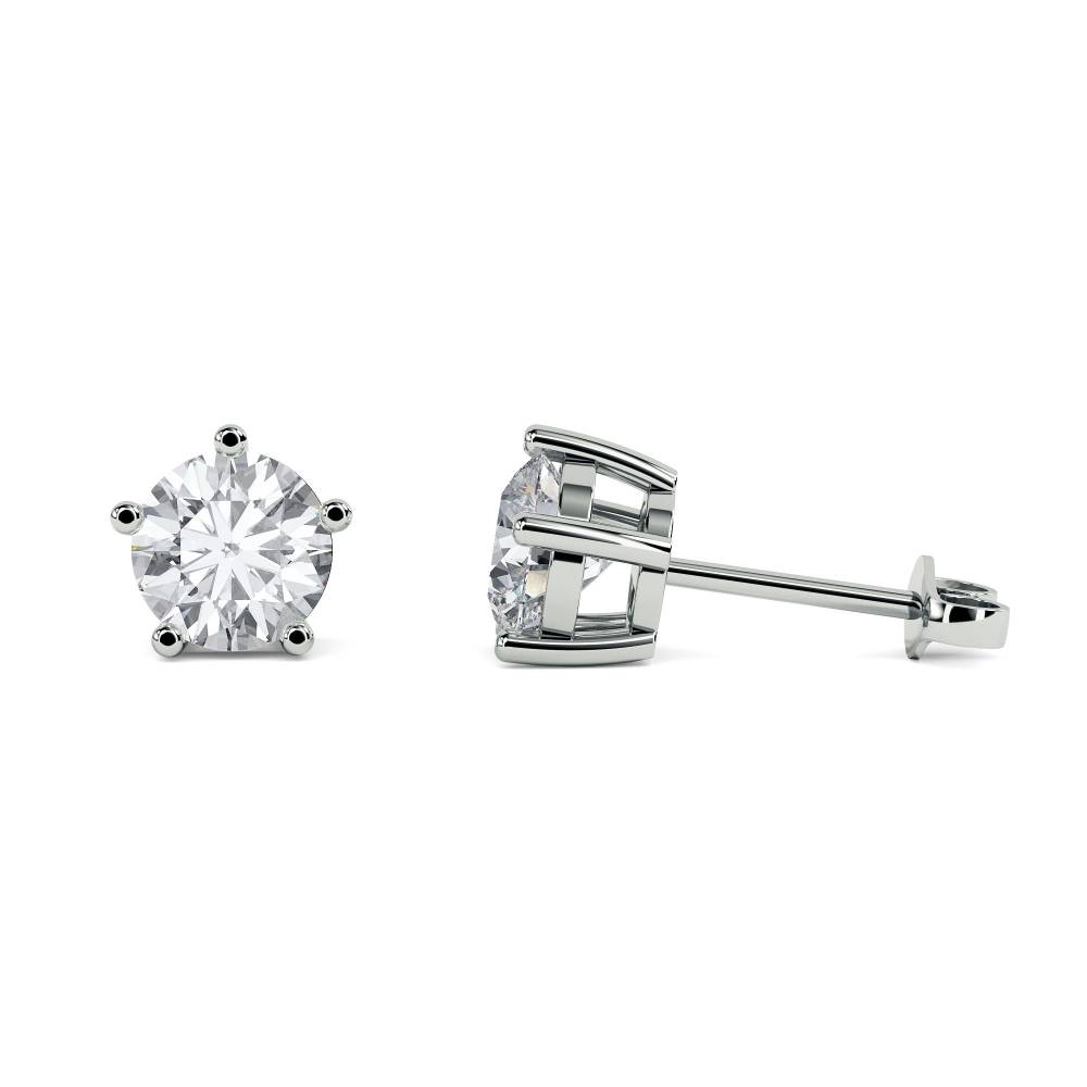 Comtemporary Round Diamond Designer Earrings W