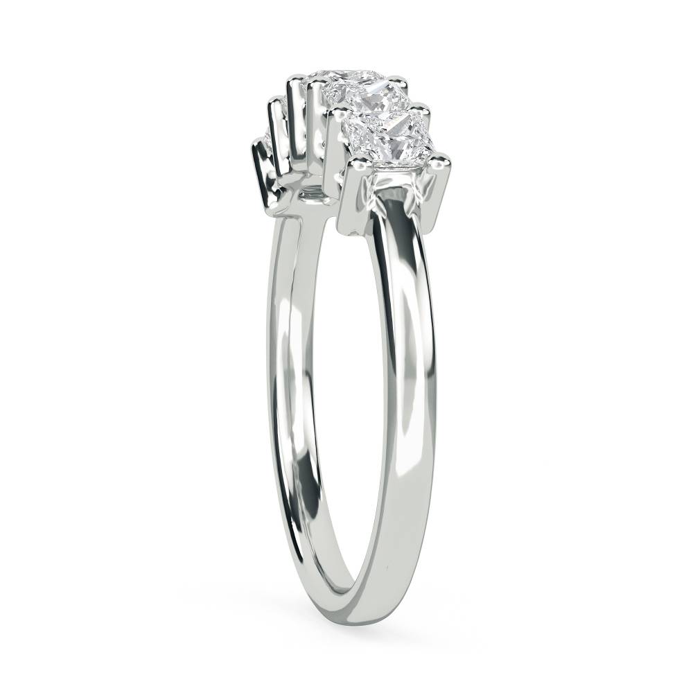 DHHET1009 5 Stone Princess Diamond Half Eternity Ring W