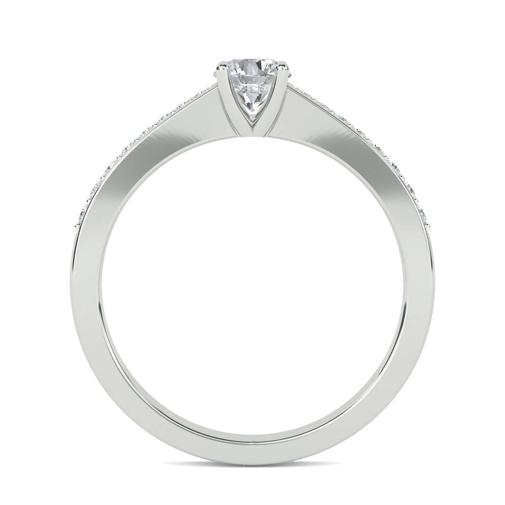 0.50ct VS/FG Petite Round Diamond Shoulder Set Ring W
