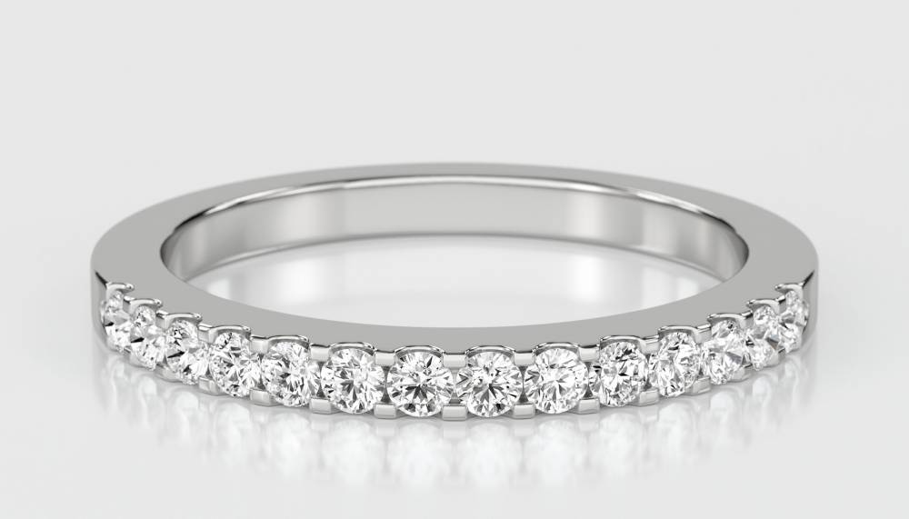 0.15ct 2mm Elegant Round Diamond Eternity Ring W