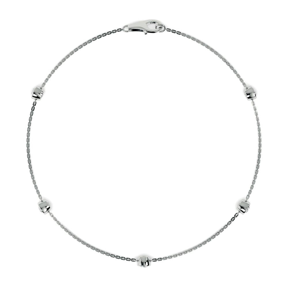 0.50ct Classic Round Diamond Chain Bracelet W