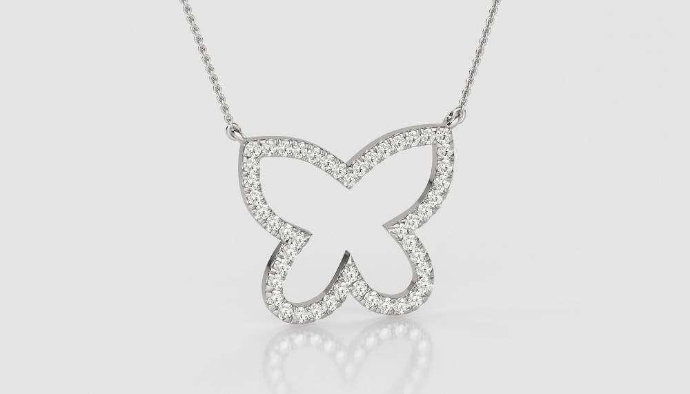 0.15ct VS/FG Round Diamond Designer Necklace W