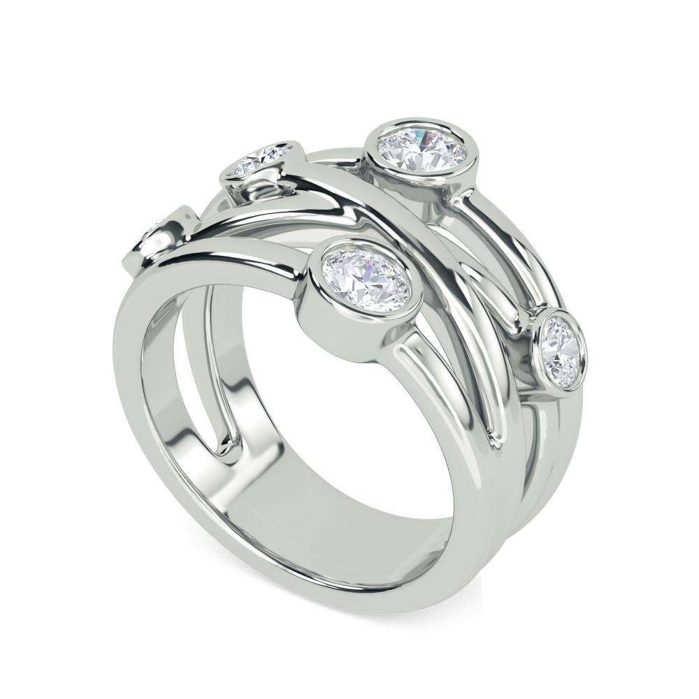 0.40ct Round Diamond Dress Ring W