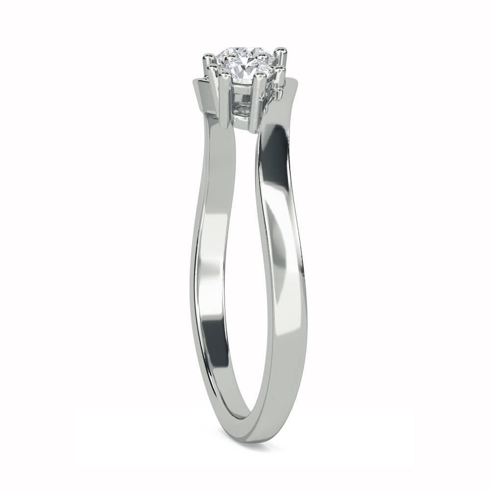 DHMT03257 Crossover Round Diamond Trilogy Ring W