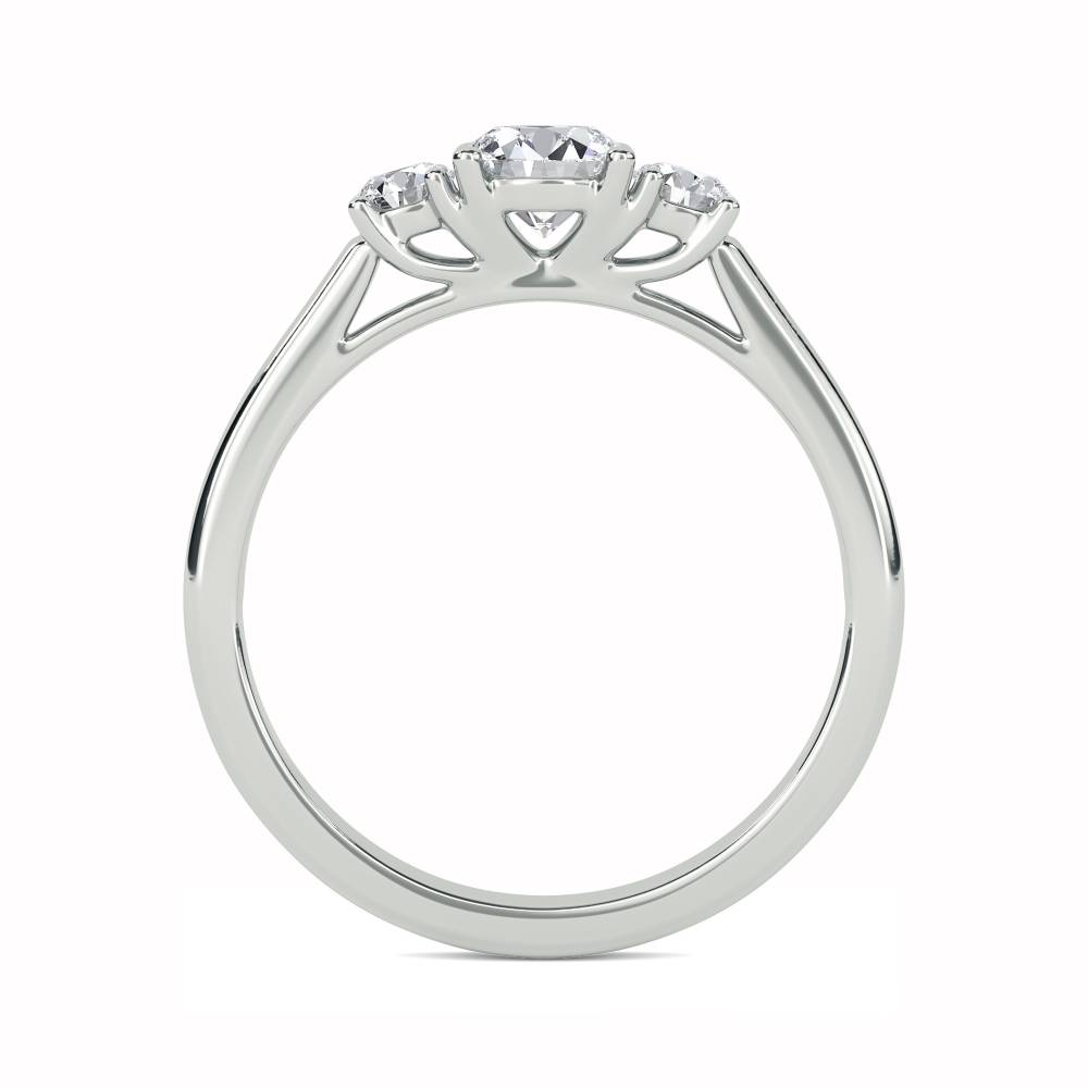 DHMT03379 Lavish Round Diamond Trilogy Ring W