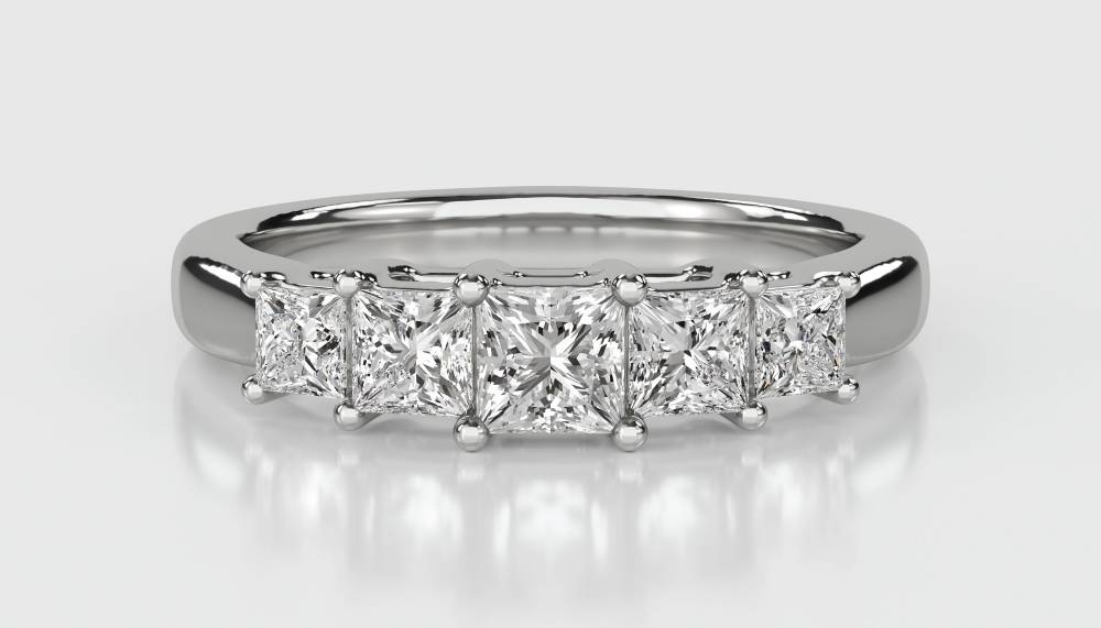 Unique Princess Diamond Eternity Ring W