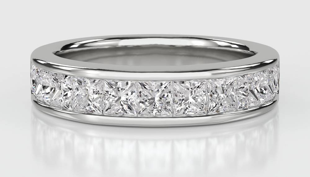 Princess Diamond Half Eternity Ring W