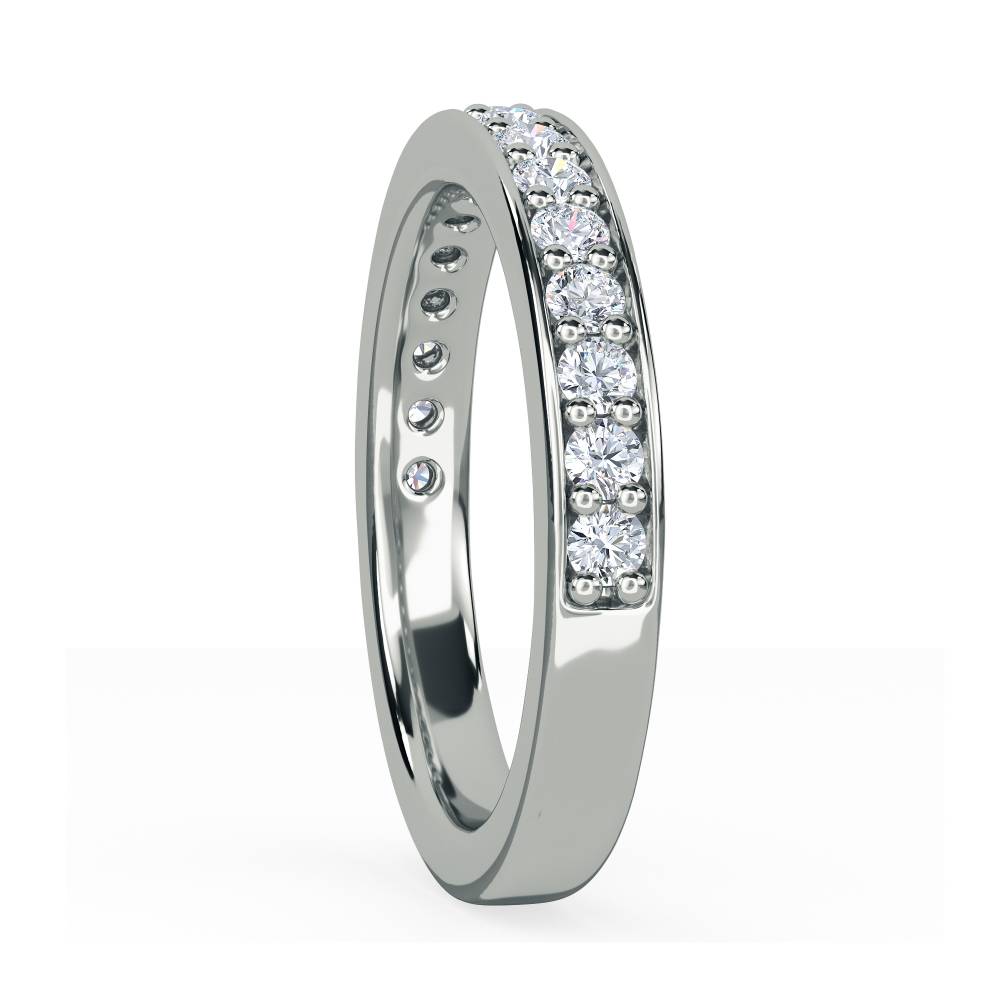 Round Diamond Pave Set Eternity Ring W